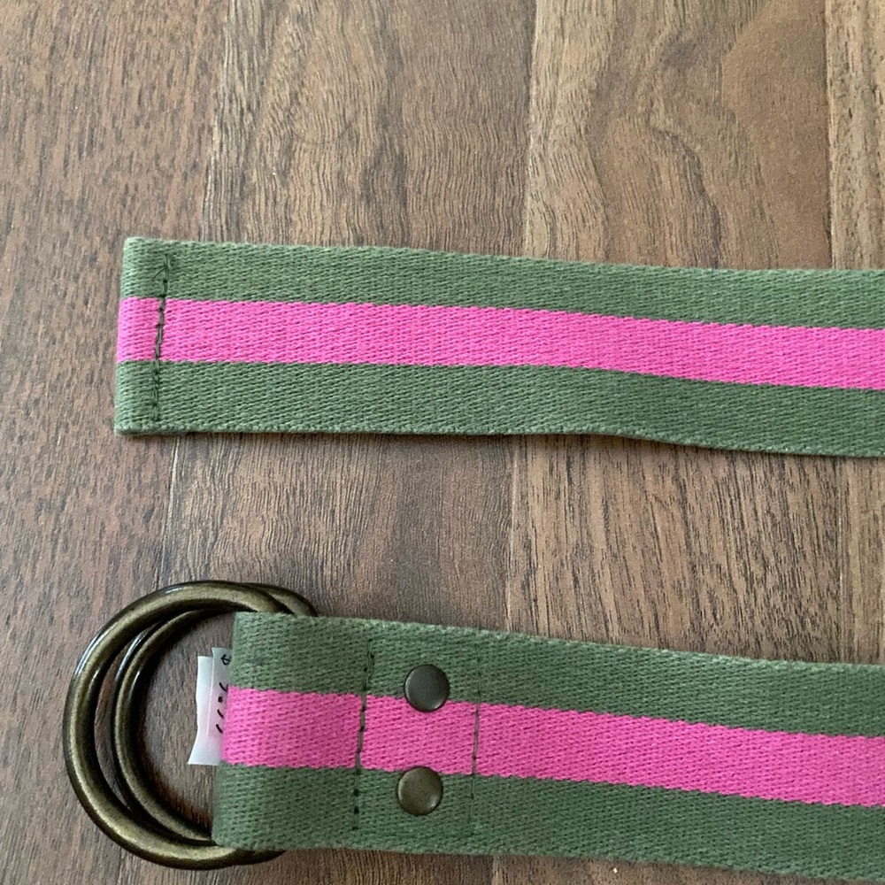 NEW - Gap belt in green and pink with gold closure